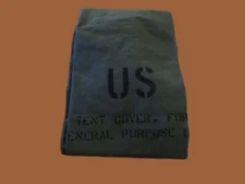 U.S ARMY CANVAS COVER GENERAL PURPOSE TENT COVER STORAGE TARP FLOOR MILITARY   