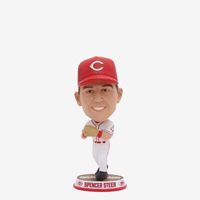 Spencer Steer Cincinnati Reds Fielding Pose Field Stripe Mini