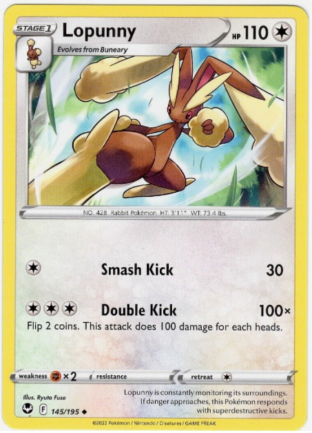 Lopunny  - 145/195 - Silver Tempest - Pokemon - NM/M