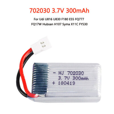 Batterie Lipo 600mAh 3,7V 15C – Pour Drone UDI RC U818A, Kemronics, Neuve