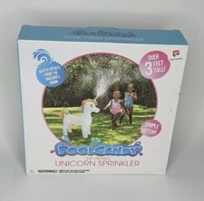 PoolCandy Inflatable Unicorn Sprinkler Over 3 Feet Tall, Simple Set Up NEW 