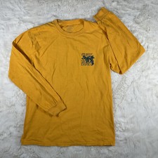 Surf Is Dead "Dead Waves" Long Sleeve Tee Yellow Size M - Made in USA