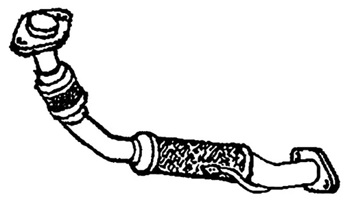 TOYOTA COROLLA Compact Liftback 2.0 D 1993-1997 Exhaust Front Pipe - Picture 3 of 6