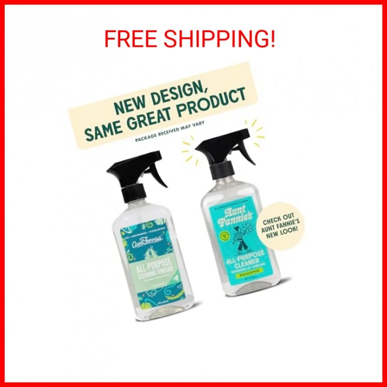 Vinagre de limpieza multiusos Aunt Fannie's, limpiador en aerosol, Eucaliptus Sce 16,9 OZ Foto 2 de 2