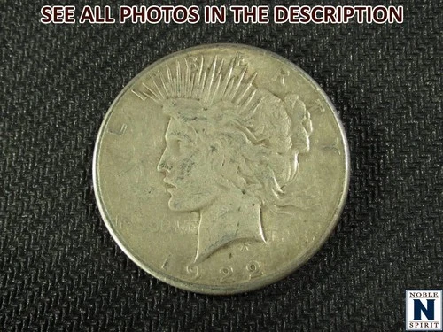 NobleSpirit (RS) 1922 S Peace Silver Dollar VG / Fine