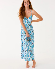 NWT Lilly Pulitzer Ramsey V-Neck Maxi Dress Resort White Seashell Splendor, Size