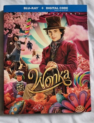 Wonka Blu-ray Tested With Slip Cover PG Family Musical