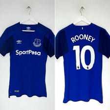 #10 Rooney Umbro Everton 2017/18 Home Football Shirt Soccer Jersey Men&rsquo;s Size S