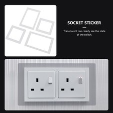4Pcs Wall Socket Surround Socket Finger Acrylic Plate Attachment