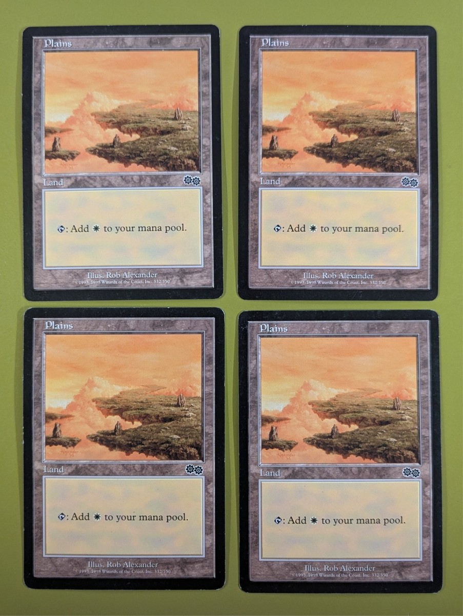 Plains (332) x4 Urza's Saga 4x Playset Magic the Gathering MTG | eBay