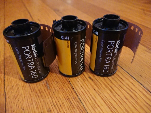 3 Rolls, Kodak Portra 160 Color 35mm Film 