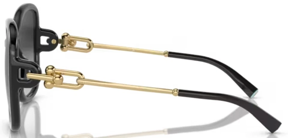 Gafas de sol Tiffany & Co. TF4202U 80013C para mujer negras/grises lentes degradadas 57 mm Foto 3 de 4