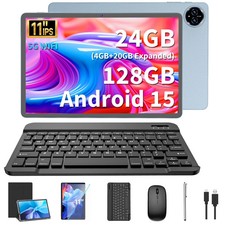 Android 15 Tablet 11 Inch, 24GB 4 20 Expanded RAM 128GB ROM,1280x800 Screen