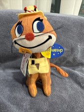 R Dakin Dream Pets Fish N Chips Plush 45911 Cat with Hat Vintage Style Toy NEW