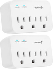 Refrigerator Surge Protector, 3 Outlet Heavy Duty Appliance Surge Protector with