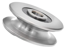 Chiloskit 270kg/550 lbs Deep U Groove Ball Bearings Pulley Metal Pulley Wheel...