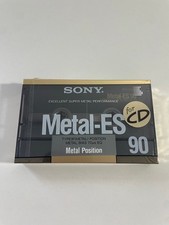 1x Sony Metal ES 90 audiocassetta - cassetta - nastro - confezione originale - nuova