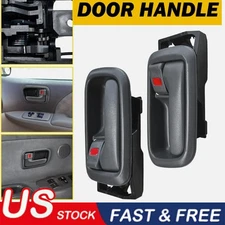 Set of 2 Interior Inside Inner Door Handle Gray For Tundra Toyota 2000-06 Front