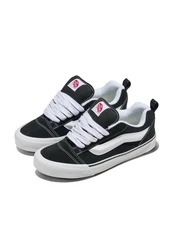 VANS Unisex-Adult Knu Skool Shoe Black | White Size Men 6/Women 7.5 New!