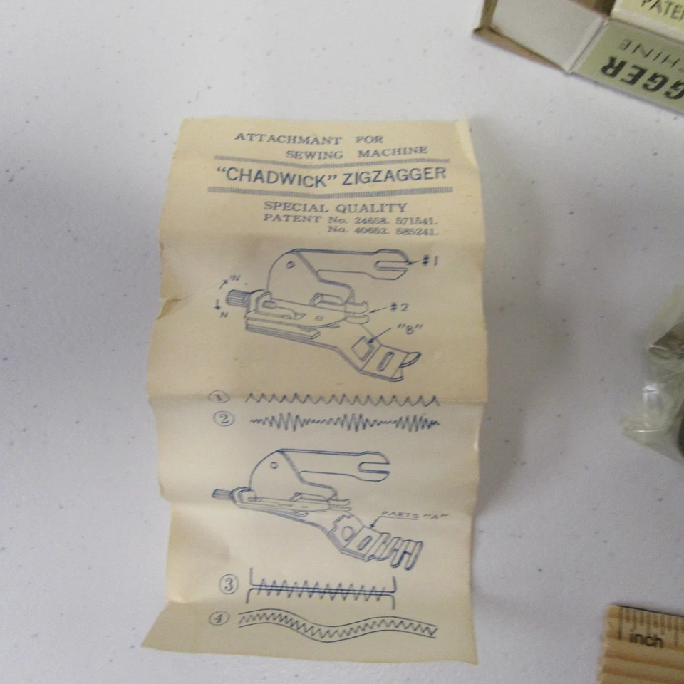 NOS Chadwick CMI Zigzagger Sewing Machine Attachment – Made in Japan – Boxed - Image 4 of 4