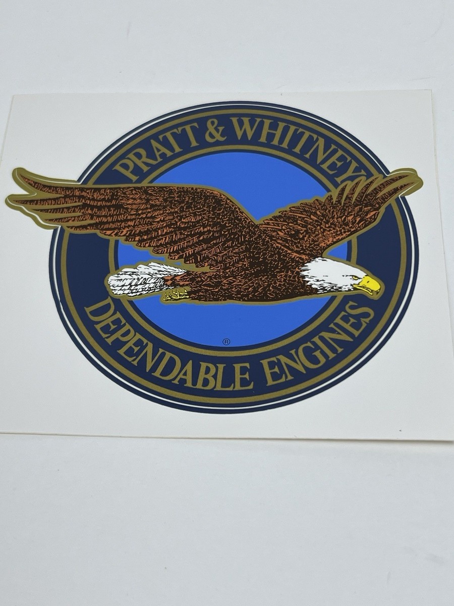 Pratt & Whitney Dependable Aircraft Engines Sticker Old Style 5.5