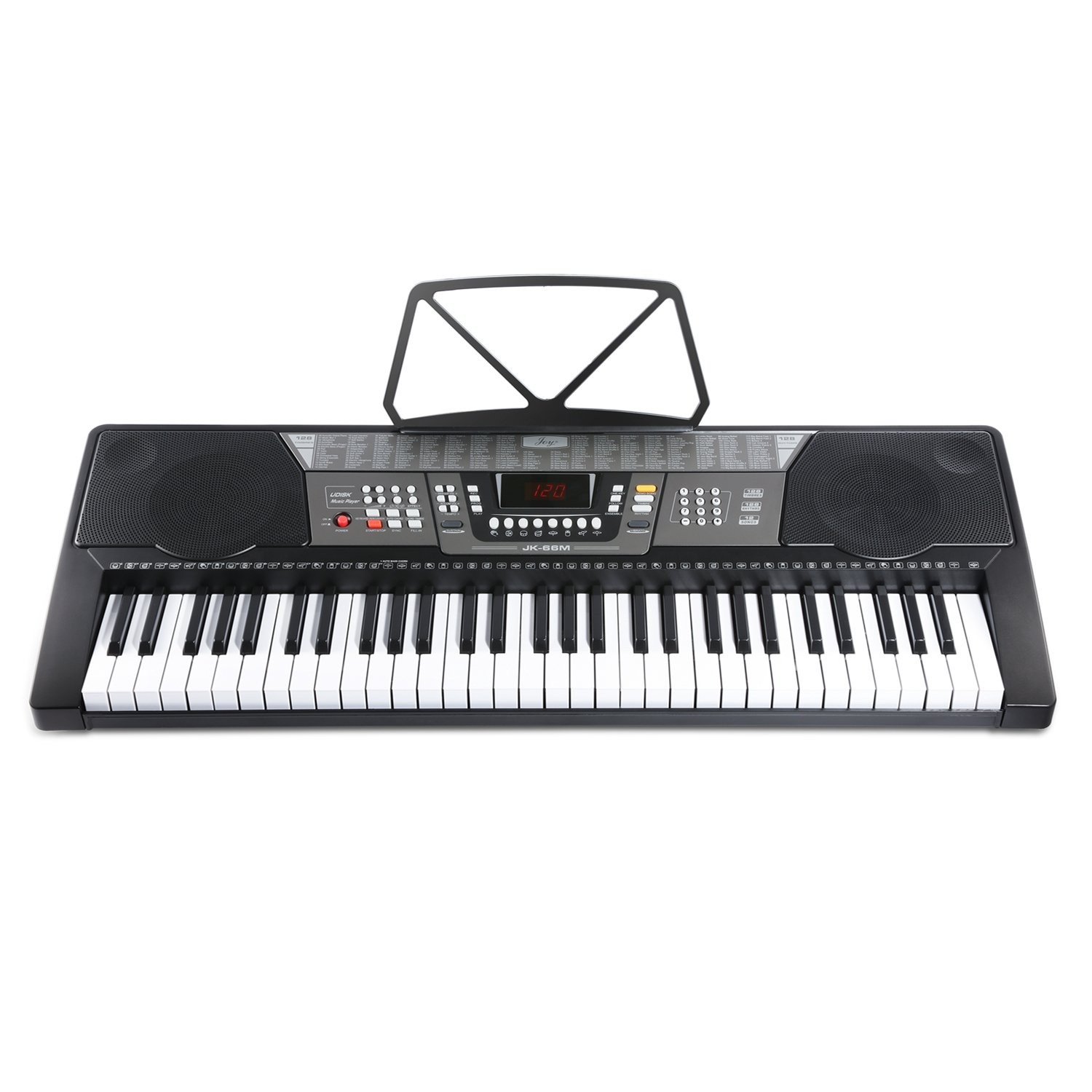 61-Key Music Keyboard with USB Music Player Function For Beginners (JK-66M)