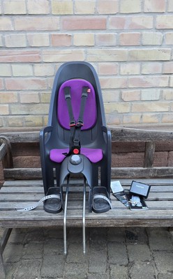 Hamax Caress Fahrradkindersitz - Grau/Lila