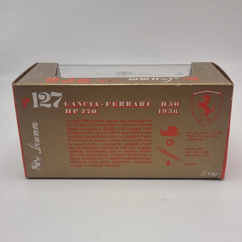 Brumm Serie Oro - Lancia-Ferrari D50 1956 G.P. Monaco - Made In Italy Nº127 - Image 3 of 4