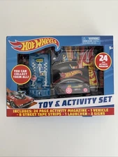 Hot Wheels Toy & Activity Set 2024 w/ Bubble Matic Car, & 24 Page Magazine.