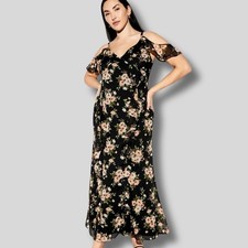 The Occasion by Old Navy NWOT Floral Off Shoulder Chiffon Maxi Dress Size 12