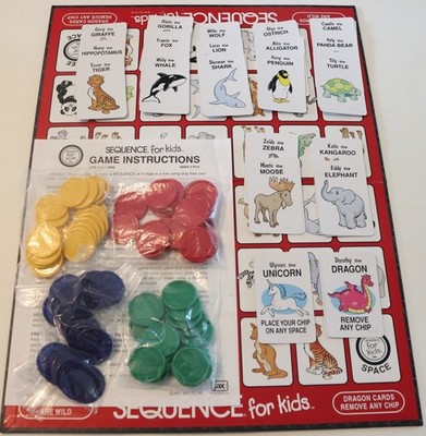 Sequence for Kids Family Card / Board Game