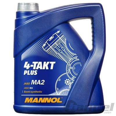 4 LITER MANNOL 4-TAKT PLUS SAE 10W-40 MOTORÖL API SL JASO MA/MA2 MOTORRADÖL