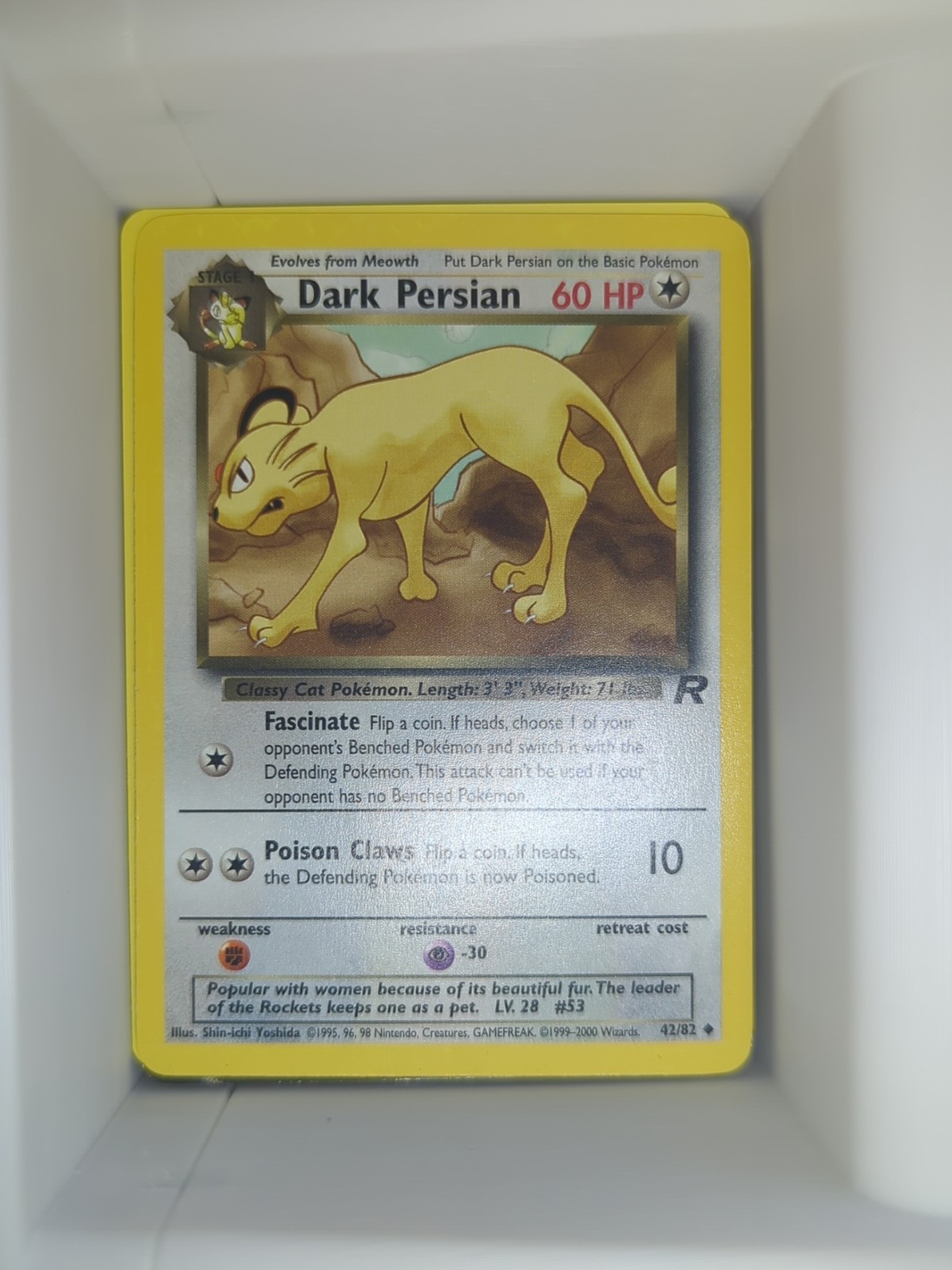 Dark Persian 42/82 Team Rocket Regular
