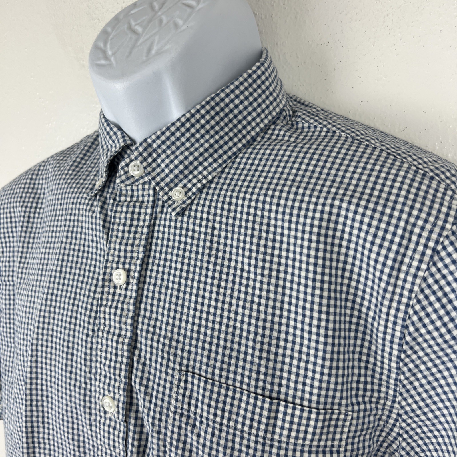 Goodthreads Button Down Shirt Men Medium Blue Whi… - image 5
