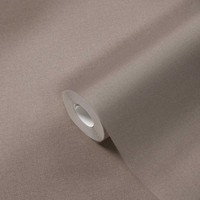 Tapete Leinenoptik Mit Strukturdetails, Einfarbig – Grau, Beige