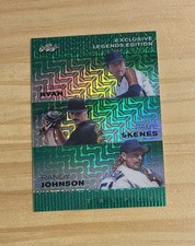 Nolan Ryan Paul Skenes Randy Johnson 2024 Leaf Metal Trio Green 4 /5 RC MLB HOF