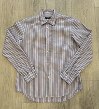 Comme Des Garcons Homme Deux Double Stacked Pocket Striped Shirt Medium RARE
