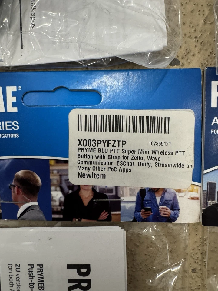 4x BT-PTT-ZU Bluetooth Super Mini Interruptor Botón Para IOS ANDROID BT-PTT-ZU-STRAP Foto 3 de 4