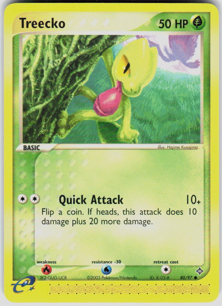 Treecko 80/97 EX Dragon Pokemon