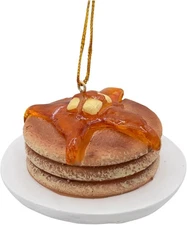 Pancake Stack Syrup Butter Christmas Tree Hotcake Ornament Breakfast Food Lover