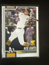 2026 Topps Series 1 Nick Kurtz #97 (ERROR CARD MISCUT) Oakland Athletics