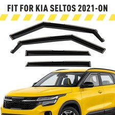 Side Window Deflectors Rain Guards for 2021-2026 Kia Seltos SHATTERPROOF