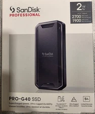 SanDisk PRO-G40 2TB NVMe USB-C Portable External SSD (SDPS31H-002T-GBCND)