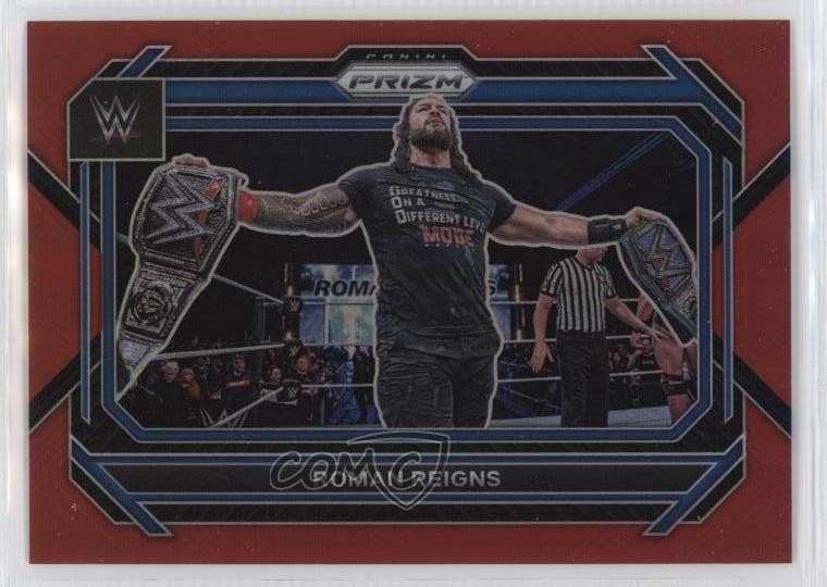 2023 Panini Prizm WWE Red Prizm 81/299 Roman Reigns #29 03qw