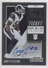 2018 Panini Contenders Rookie Playoff Ticket /99 Cory Littleton #211 Auto 0c6