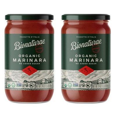 Bionaturae Organic Marinara Pasta Sauce- Tomato Sauce for 24 oz (2 pack)