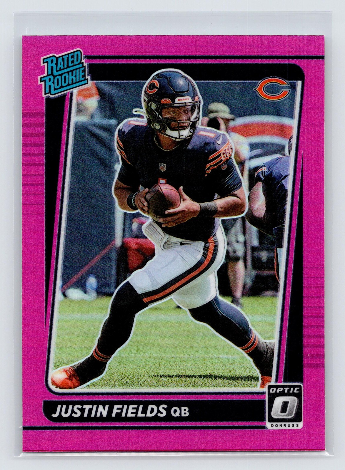 2021 Donruss Optic #204 Justin Fields Pink