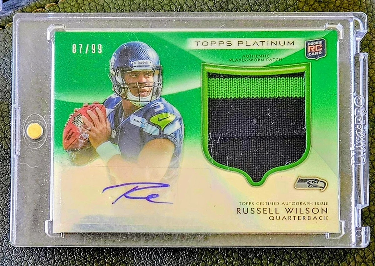 Topps Russell Wilson Football Rookie Sports Trading Cards