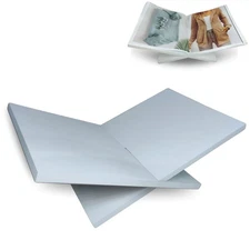 Greenwich Book Display Stand - Large Cross Frame Black Oak Wooden Book Holder...