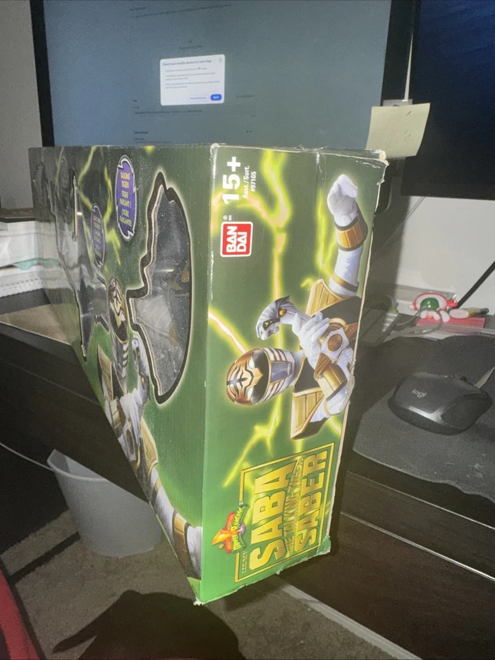 Mighty Morphin Power Rangers MMPR Legacy SABA talking Tiger SABER 2015 IN BOX - Image 2 of 4
